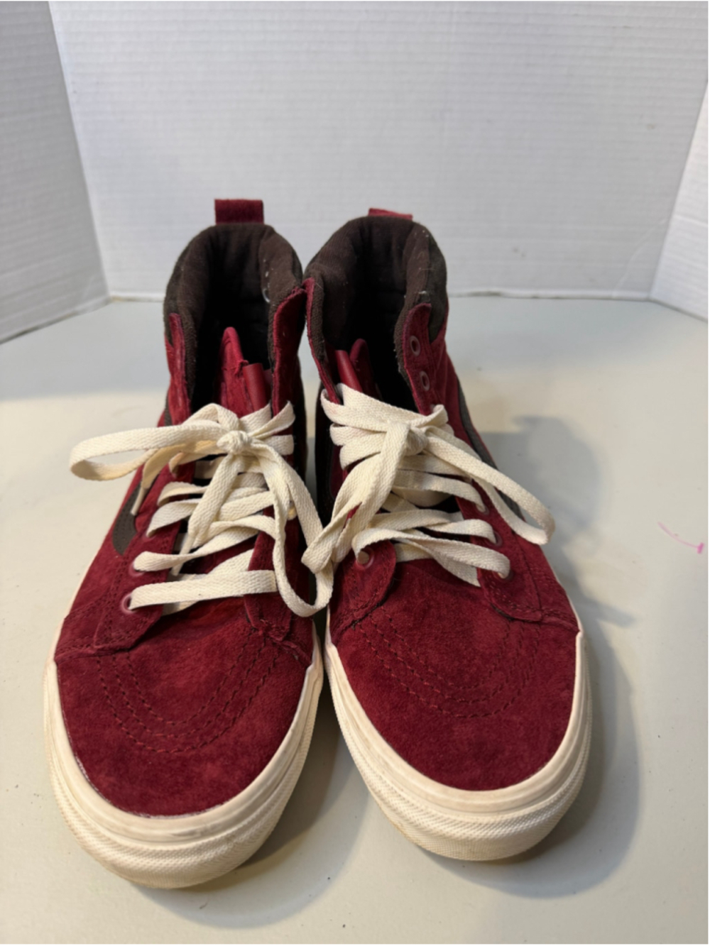 Vans Women's High Top Sneakers Red and Brown